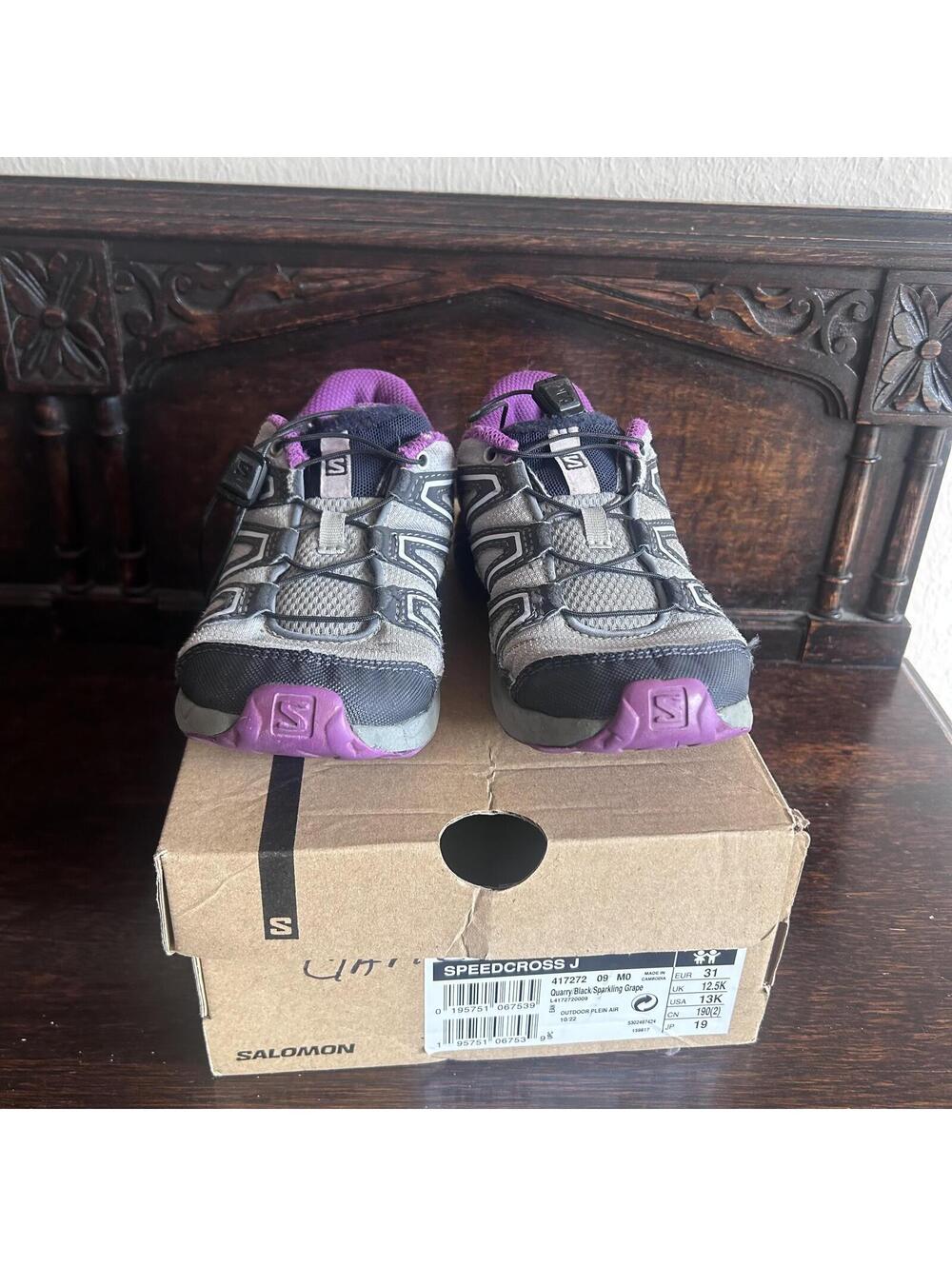 Salomon Speedcross J Kids Trail Running Shoes Size 13K / EU 31